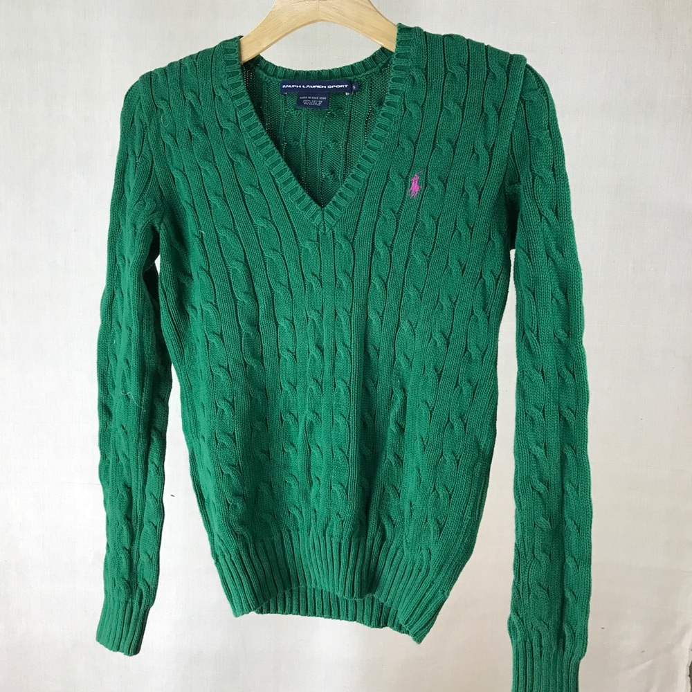 Ralph Lauren ⛳️ green sweater SZ: Small